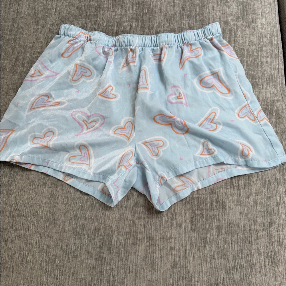 Abound Blue Heart Print Kids Pajama Set - Picture 3 of 4